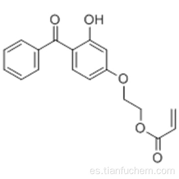Ácido 2-propenoico, 2- (4-benzoil-3-hidroxifenoxi) éster etílico CAS 16432-81-8